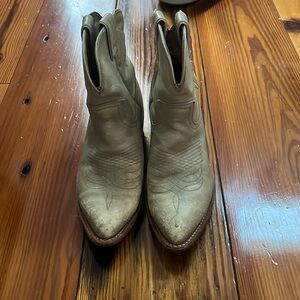 Frye Ivory Billy Leather Ankle Booties